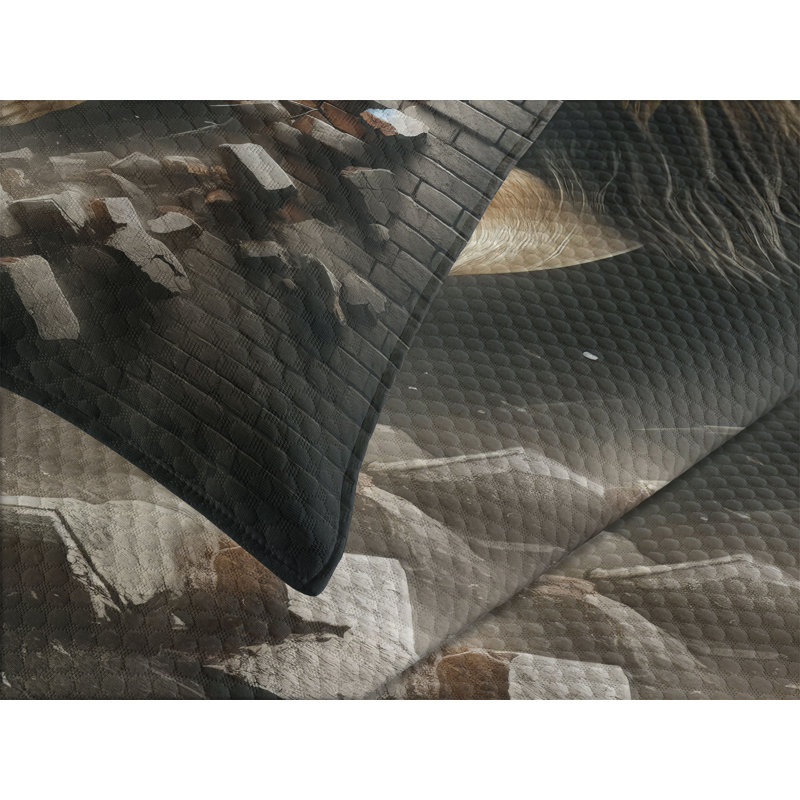 Polyester Coverlet, King Coverlet / Bedspread + 2 Standard Shams