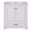 Meuble-lavabo de salle de bain avec lavabo en céramique, meuble-lavabo avec 2 grandes portes à fermeture douce, armoire de rangement en bois massif-894963824