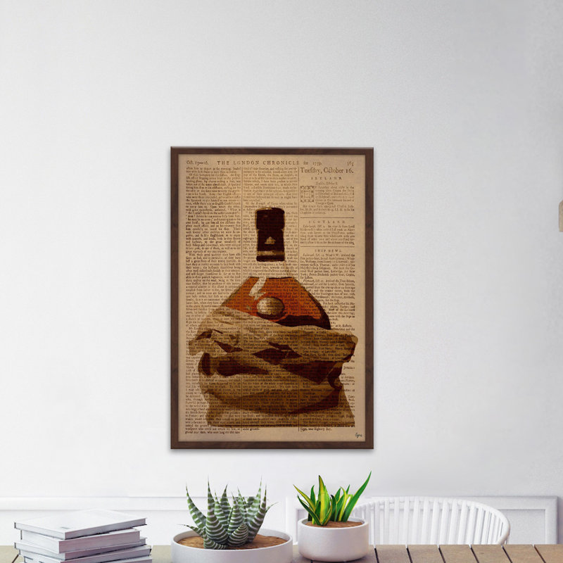 «The Perfect Gift» par Eyre Tarney - Reproduction d'art graphique sur papier encadré, H 36 po x l 24 po x P 1,5 po