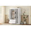 Armoire à miroir 3 portes avec tablettes-1572871397