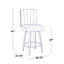 Tabouret de comptoir à hauteur fixe Harrison de 26 po avec pieds en bois courbé et repose-pieds rond-132790695-132790699