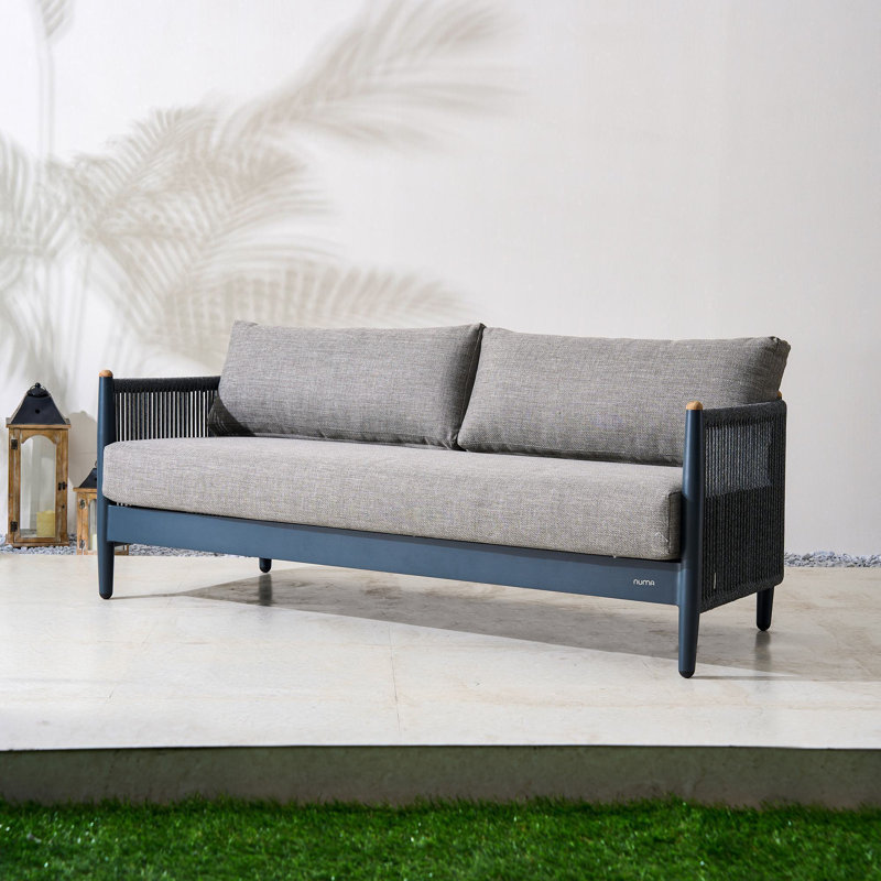 Nord Aluminum Patio Loveseat With Cushions