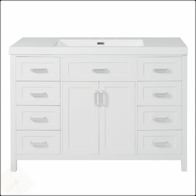 48 Inch Bathroom Vanity With Sink, Soft Close Doors And Drawers, Classic And Durable Design For Elegant Bathrooms