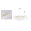 Lustre suspendu en verre 16 lumières Transitional