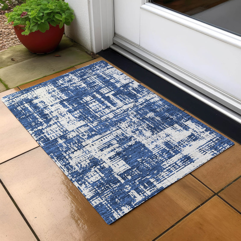 Tapis intérieur / extérieur mâle avec envers antidérapant, Rectangle 1 pi 8 po x 2 pi 6 po