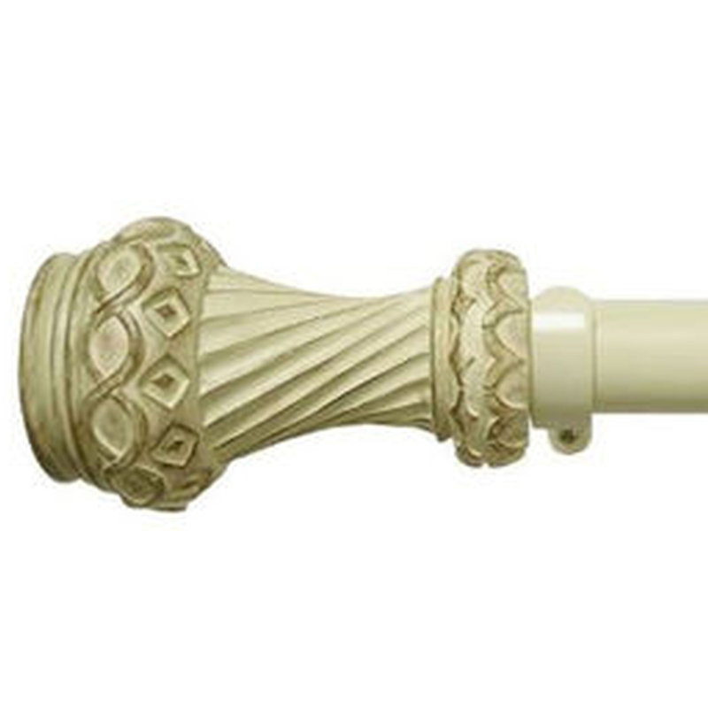 Tringle à rideaux simple Ryland, H 1,25 po x l 72 po x P 1,25 po