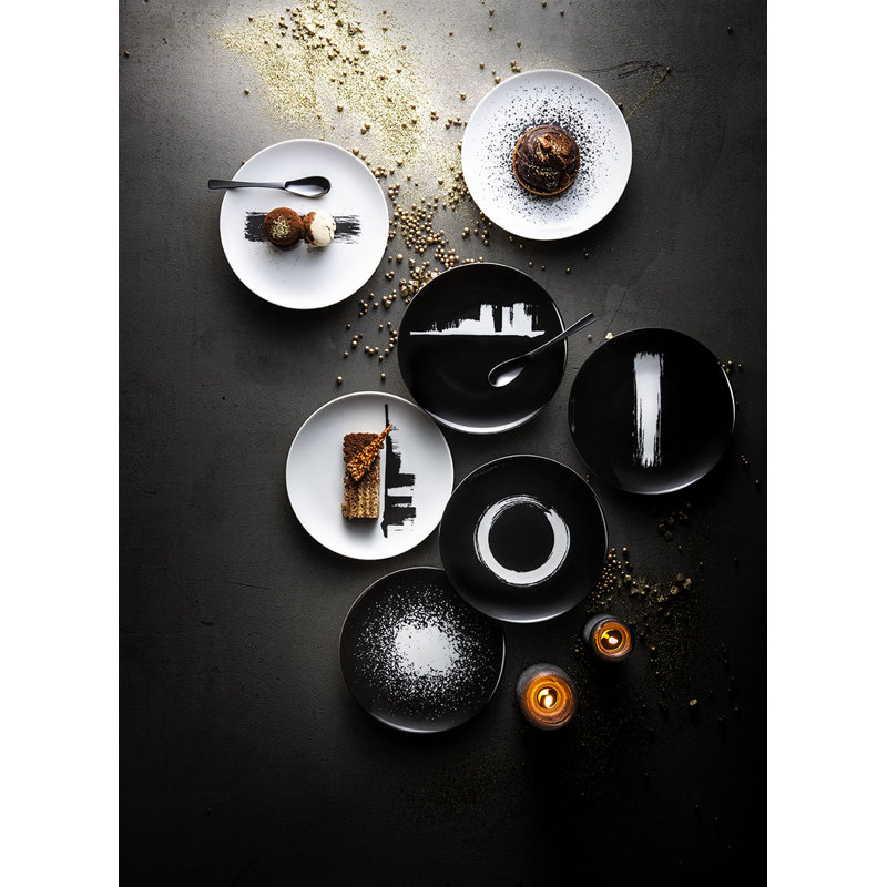 Arty Creation 8" Salad Plate, Black