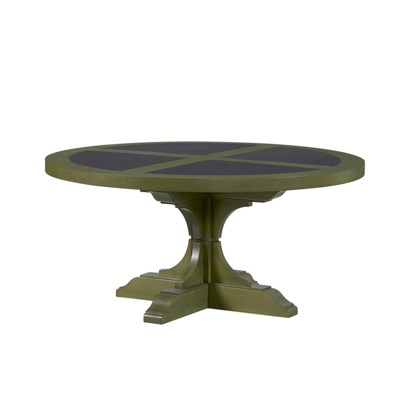 Table de cocktail ronde en hickory, Vert