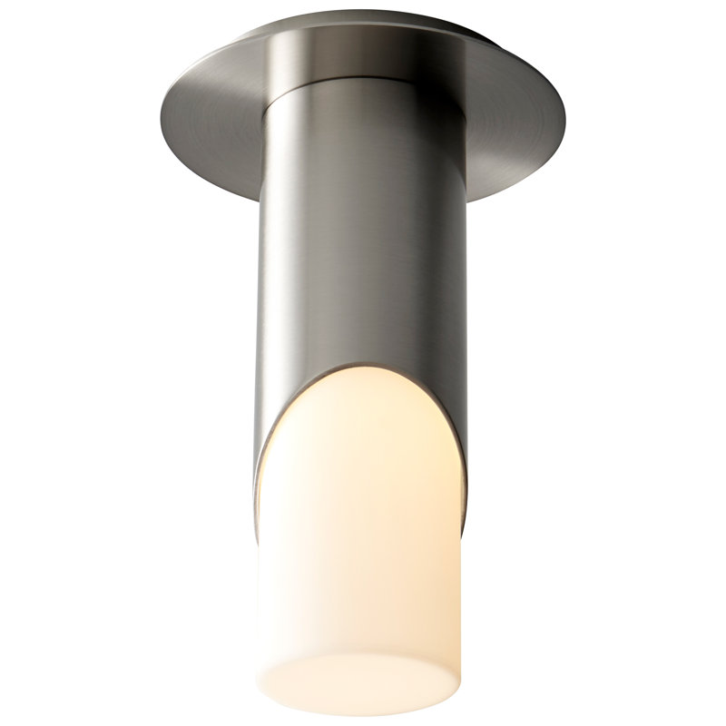 Plafonnier encastré à DEL 1 lumière 5,875 po Annagrove, Nickel satiné