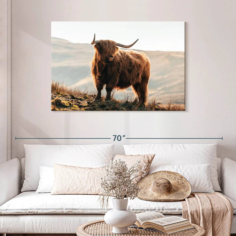 Isle Of Skye Highland Cow, 30" H x 45" W
