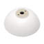 Lavabo de salle de bain vasque en céramique 16 po x 16 po en blanc. Design contemporain élégant. Matériau, faible pouvoir d'absorption d'eau. Lisse et poli. Teinture. Installation au-dessus du comptoir. Trou de drain central de 1 3/4 po blanc pour
