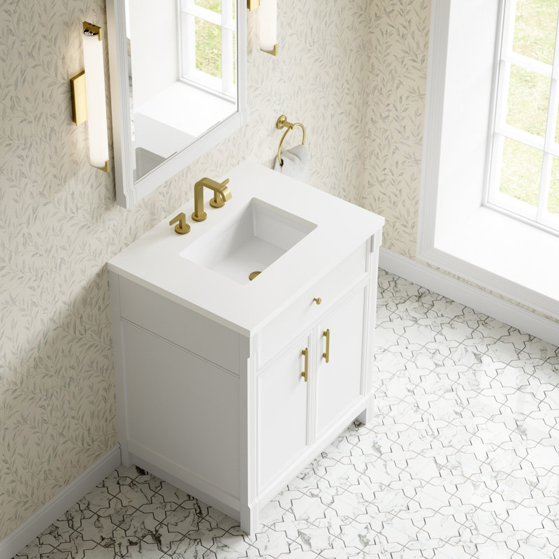 Bellshire Mirror, 38" x 26", Bright White