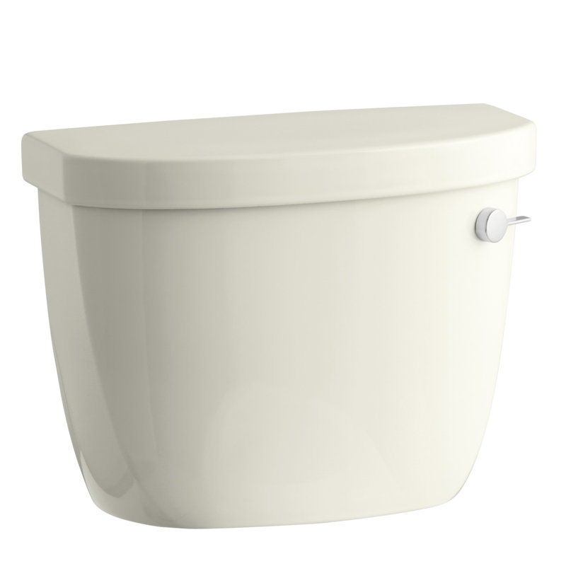 Cimarron 1.6 GPF Toilet Tank with Aquapiston Flush Technology, Ice Grey, Left-Hand, No