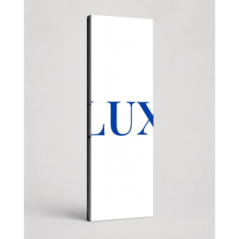 «Luxemburg», monogramme de luxe luxembourgeois avec drapeau du monde - rouge, blanc, bleu, H 30 po x l 10 po