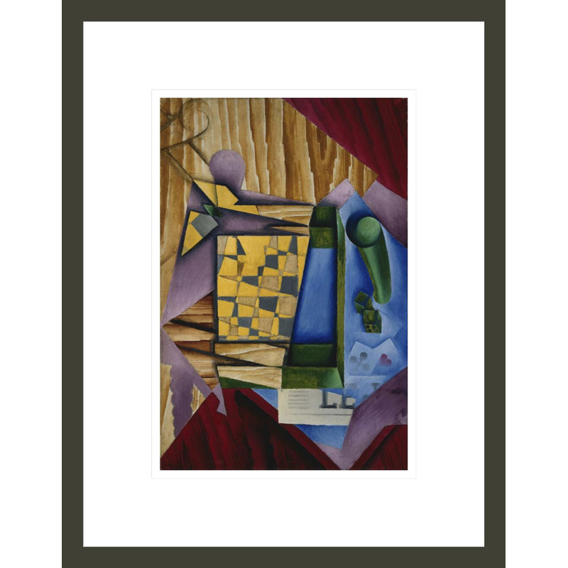 «Backgammon» par Juan Gris, impression giclée sur cadre, H 16,75 po x l 13,07 po
