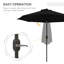 Brionie 268cm Lighted Tilt Beach,Traditional,Balcony Parasol-1656235493