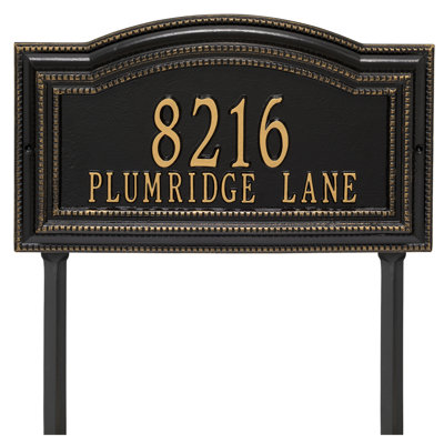 Signature Series 2-Line Lawn Address Sign
