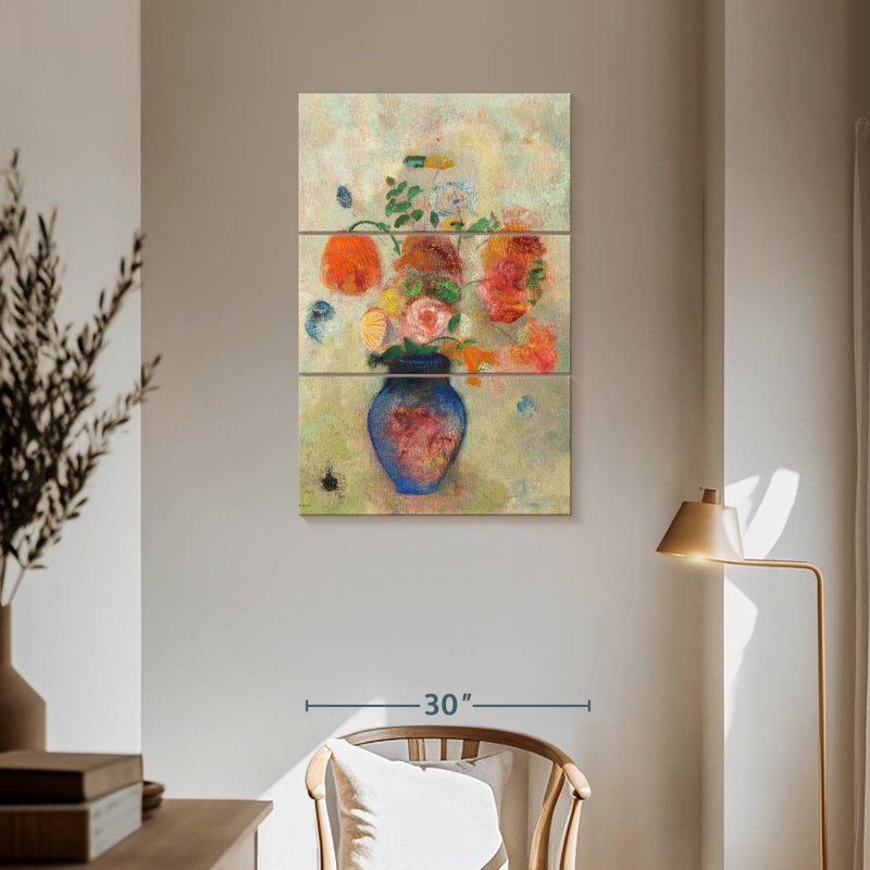 Harnek Large Vase With Flowers 1912, 57" H x 36" W