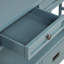 Console 36 po avec 4 tiroirs et 1 tablette bleue pour le décor de l'entrée 36 po