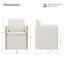 Chaise roulante rembourrée avec rangement sous le siège-618922094