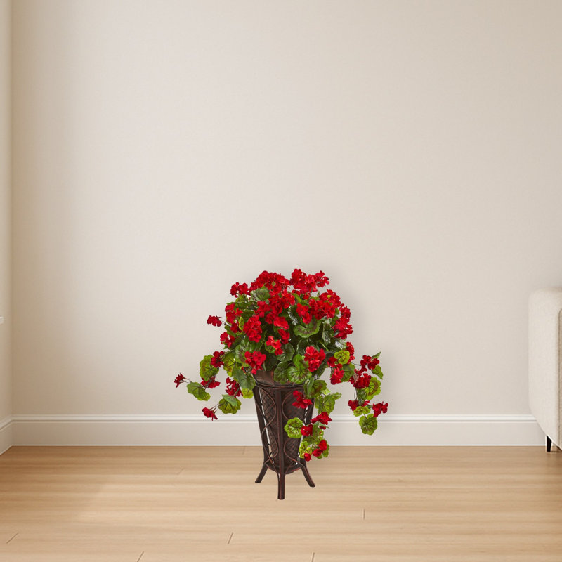 Geranium plante artificielle en pot