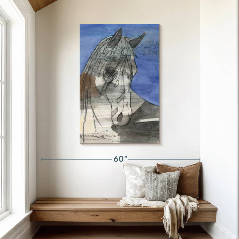 Cheval au clair de lune Brampt, H 45 po x l 30 po