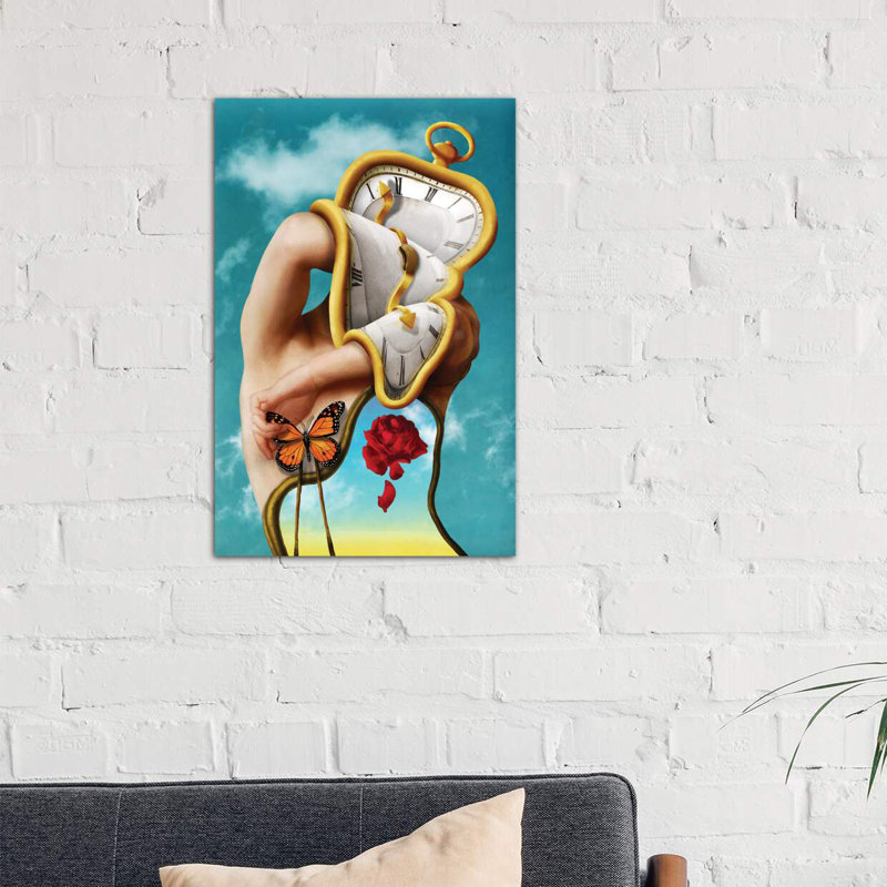 The Persistence Of Time by Diogo Verissimo - Print on Canvas, 66.04 cm H x 45.72 cm W x 1.91 cm D, No Frame
