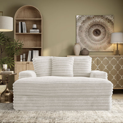Hedden Oversized Chenille Chaise by Everly Quinn