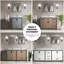 Meuble-lavabo double blanc 84 po X P 22 po D et l 34 po Miroirs