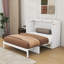 Grand lit escamotable en bois avec tiroirs-129886664