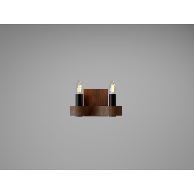 Flow 2 - Light Candle Wall Light, Imbuia