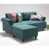 100 % polyester turquoise est en rupture de stock sélectionné