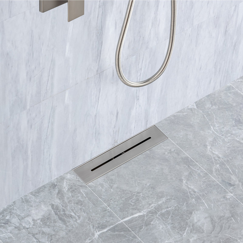 12'' W Linear Grid, Brushed Nickel