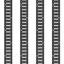 Ensemble de rail d'attache E Track, rails en acier de 5 pi, paquet de 4, cargaison sécurisée et charges lourdes jusqu'à 2000 lb, rails Etrack robustes avec vis pour garages, fourgonnettes, remorques, attaches de moto, fixations pour VTT