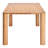 79" Natural Solid Wood Dining Table