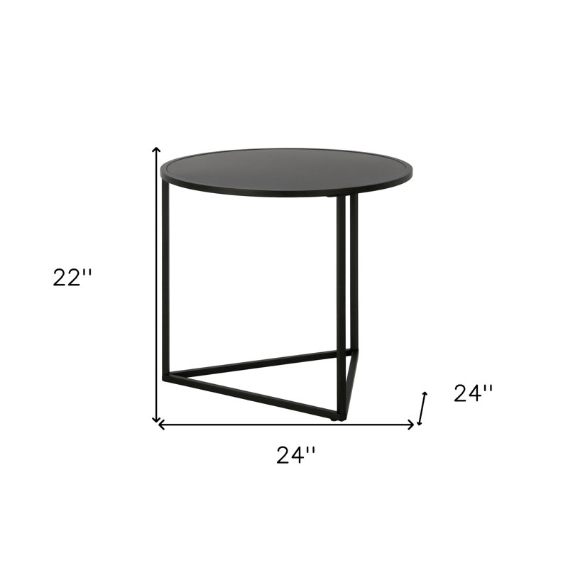 Steel Top End Table