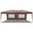 20 ft. W x 10 ft. D Steel Pop-Up Canopy with Two 10 ft. Windows and Two 10 ft. Doors-90655388