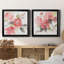 Coral Blush I - 2 pièces, peinture sur toile encadrée-253154735-253154723