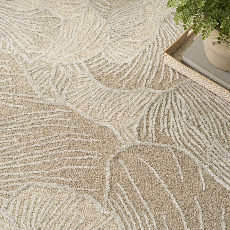 Nourison Avra Taupe Modern Indoor Rug, Rectangle 7'9" x 9'9"