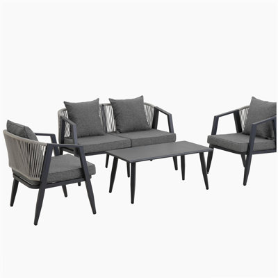 U_STYLE Durable and Comfortable Outdoor Seating Set,Suitable for Patios, Lawns, and Poolsides