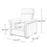 Fauteuil inclinable en cuir véritable 36,02 po Adela