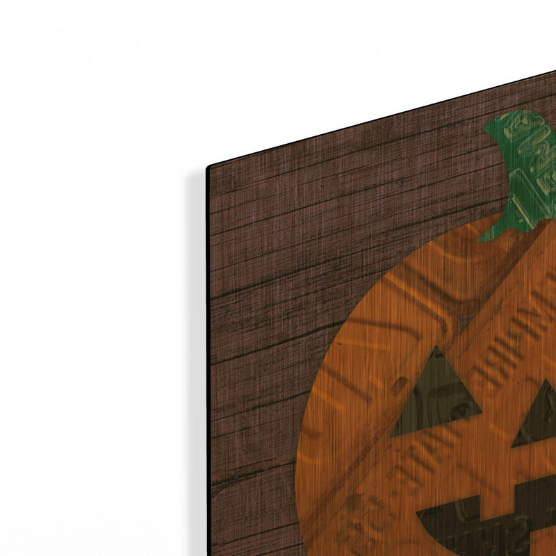 Art mural en métal Pumpkin 'By Design Turnpike, 24 po x 24 po, 24"x24"