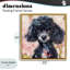 Petit cadre flottant petit caniche noir, design par Tina LeCour-977600913-977600927