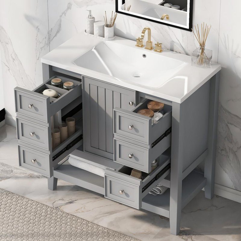 36" Bathroom Vanity with Sink