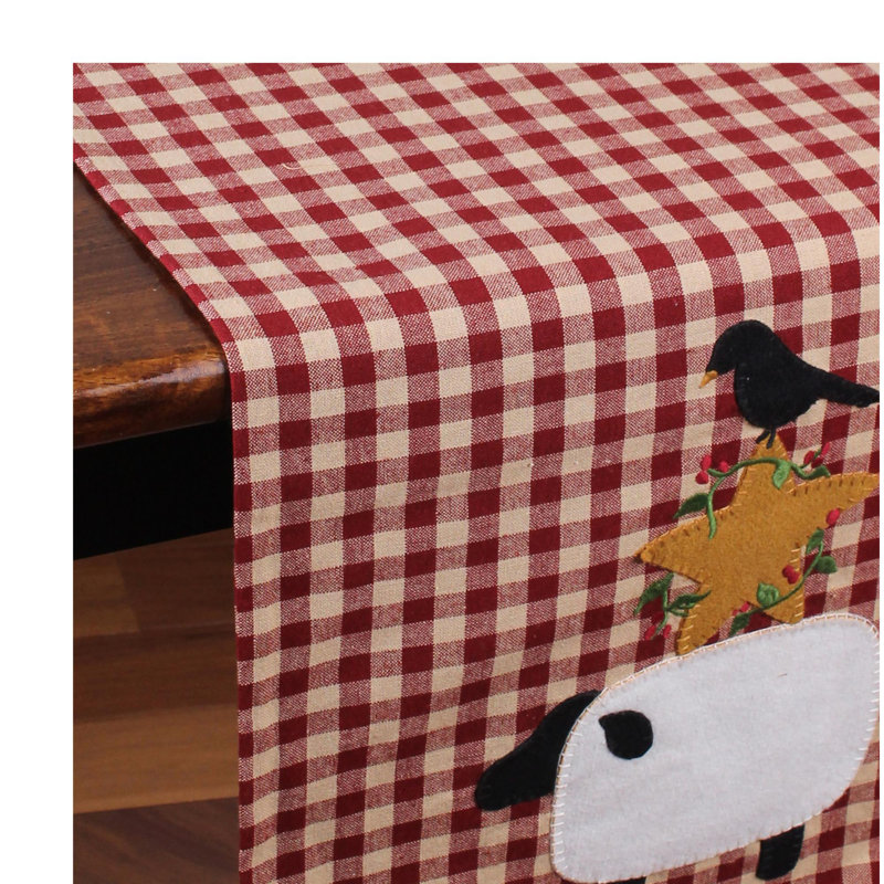 Darda Runner Everyday Cotton Applique Table Runnner