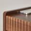 Table de chevet en noyer brun-130152403
