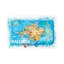 Mallorca Spain Illustrated Map with Landmarks and Highlights 1 Piece Painting on Canvas-498435665-498435666