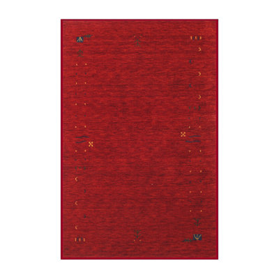 Tapis de zone rouge contemporaine