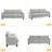 Modern Upholstered 3-seater Cloud Sofa With Extra-thick Cushion-1748935489