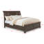 Ensemble de chambre à coucher moderne avec lit plateforme et rangement brun-866132117-866132202